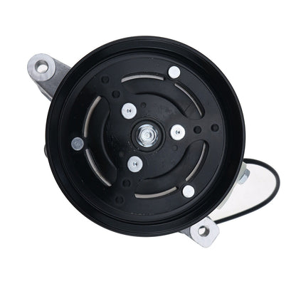 Compresor de aire acondicionado SV07E 447280-3080 para tractor Kubota M126, M135 y M6 con polea de 6 ranuras