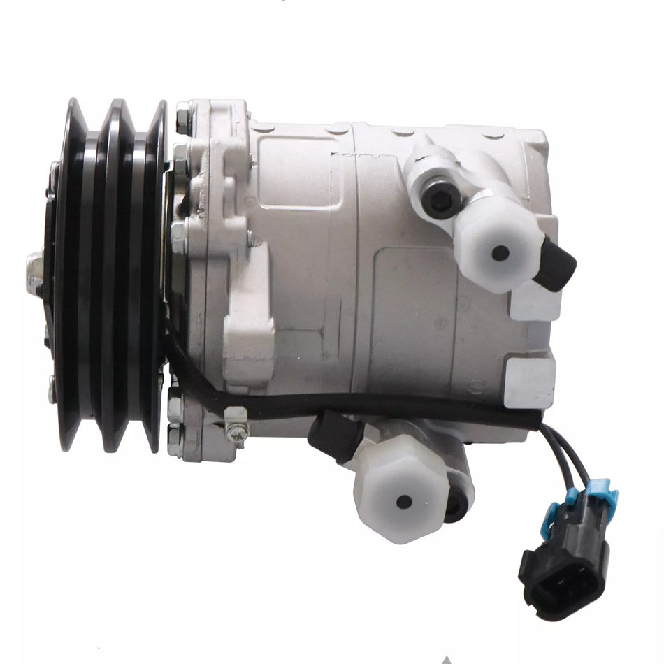 Seltec TM-08 Air Conditioning Compressor 6733655 for Bobcat Skid Steer Loader A220 A300 S150 S160 S175 S185 S205 S220 S250 S300 S330