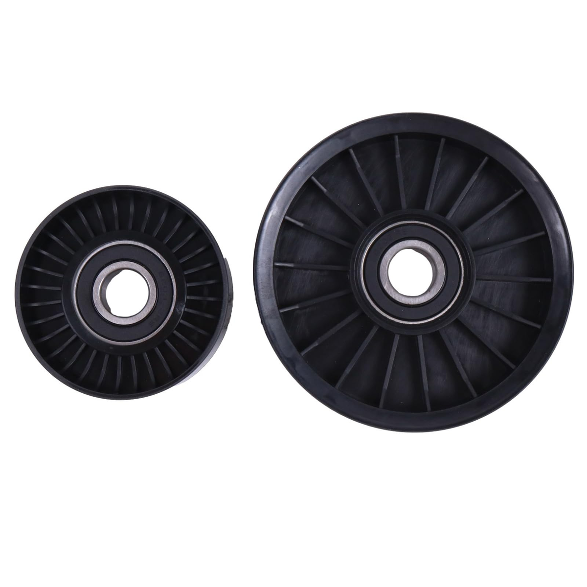 Serpentine Belt Idler Pulley Set 864625T 807757T for Mercruiser V6 V8 Engine - KUDUPARTS