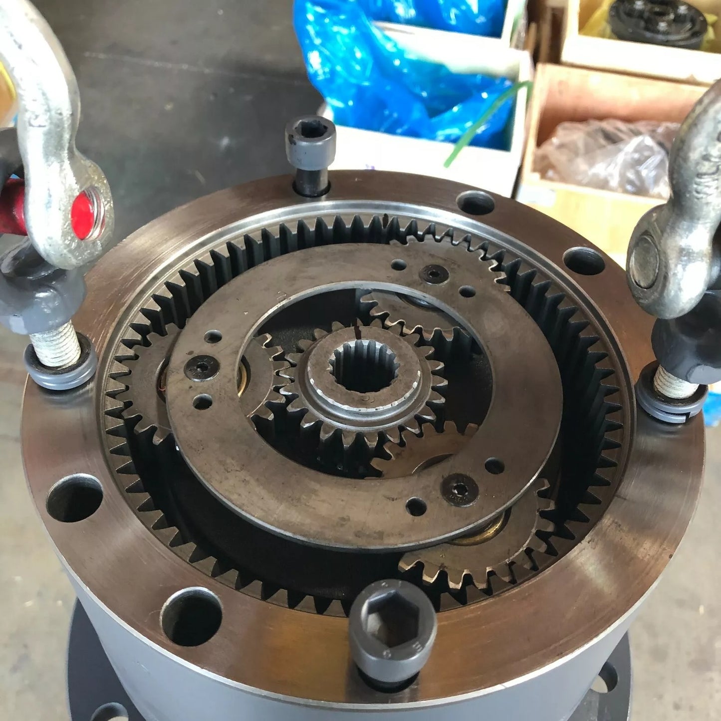 Ensemble de réducteur de rotation 4470057 pour pelle Hitachi ZX70 ZX75UR ZX75UR-3 ZX75URT ZX75US-A ZX75UST ZX80LCK ZX80SB-HCME ZX85US-HCME John Deere 75C