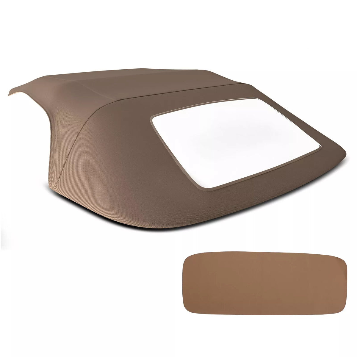 Tan Convertible Soft Top With Plastic Window B03-2349 WC670 for BMW 3 Series E30 - KUDUPARTS
