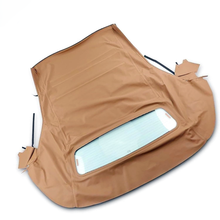 Capote souple beige décapotable avec lunette arrière en verre homologuée DOT FOR05-565 pour Ford Mustang 2005-2014