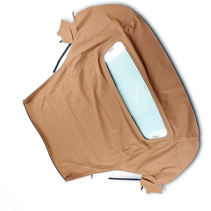 Capote souple beige décapotable avec lunette arrière en verre homologuée DOT FOR05-565 pour Ford Mustang 2005-2014