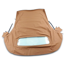 Capote souple beige décapotable avec lunette arrière en verre homologuée DOT FOR05-565 pour Ford Mustang 2005-2014