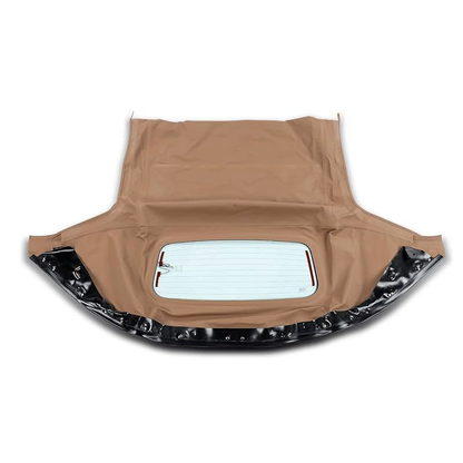 Capote souple beige décapotable avec lunette arrière en verre homologuée DOT MA133-2993T pour Mazda Miata 1990-2005