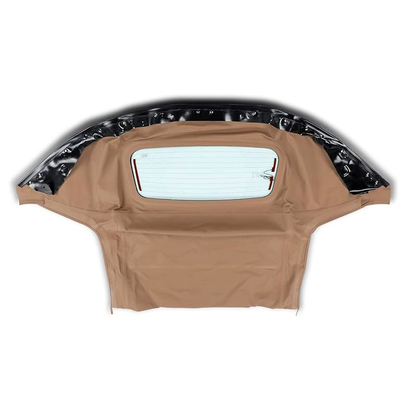 Capote souple beige décapotable avec lunette arrière en verre homologuée DOT MA133-2993T pour Mazda Miata 1990-2005