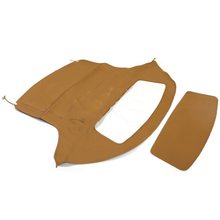 Capote souple beige pour BMW Z3 (1996-2002) avec lunette arrière en plastique homologuée DOT (réf. 25-656165)