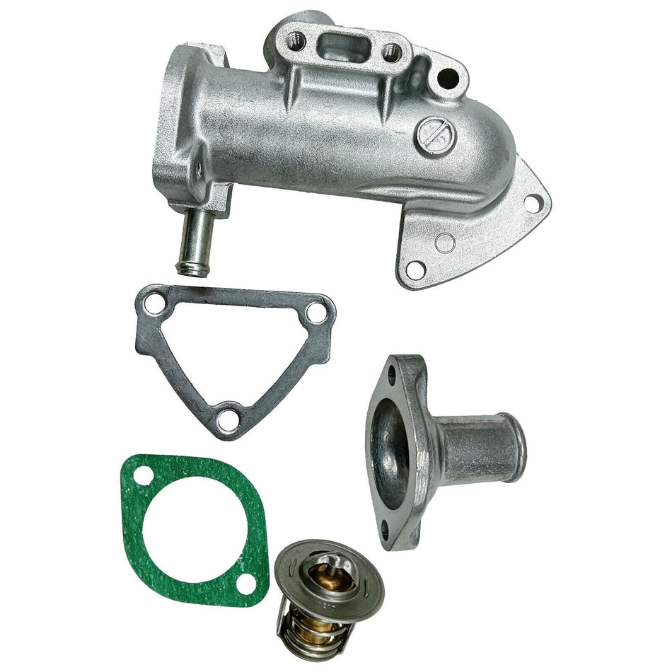 Thermostat 15531-73010 & Cover 15841-73260 & Complete Water Flange 16875-72704 With Gasket 15841-72923 for Kubota Engine Z482 D722