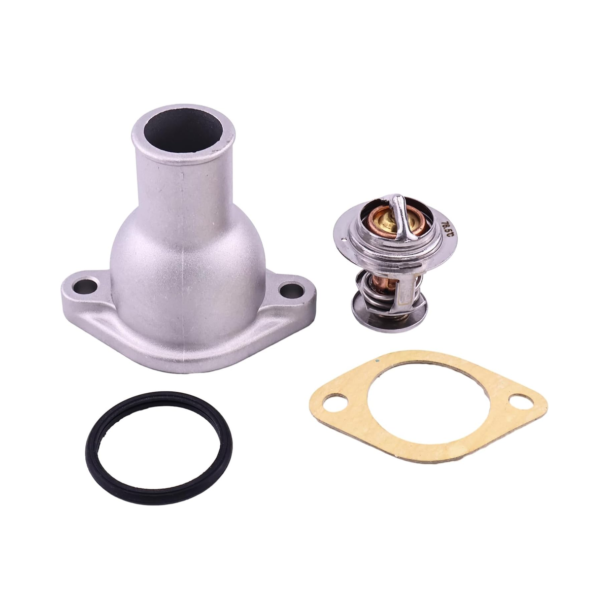 Thermostat Kit & Water Outlet Pipe 8971606540 8943259561 8971690151 for Hitachi EX27U EX27UNA EX30U EX35U EX35UNA EX50U LX20-2 LX20-3 - KUDUPARTS