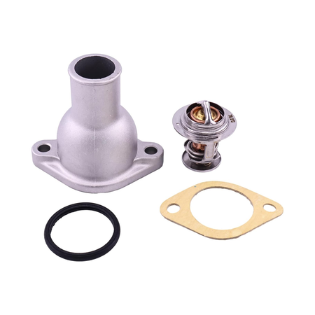 Thermostat Kit & Water Outlet Pipe 8971606540 8943259561 8971690151 for Hitachi EX27U EX27UNA EX30U EX35U EX35UNA EX50U LX20-2 LX20-3 - KUDUPARTS