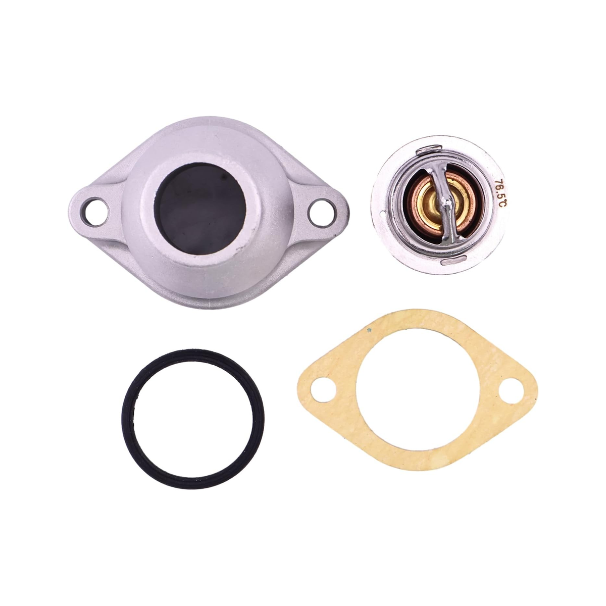 Thermostat Kit & Water Outlet Pipe 8971606540 8943259561 8971690151 for Hitachi EX27U EX27UNA EX30U EX35U EX35UNA EX50U LX20-2 LX20-3 - KUDUPARTS