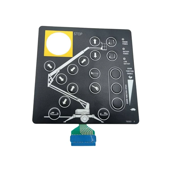 Touch Pad Overlay Decal 76093GT for Genie Towed Aerial Lift TMZ-50/30 - KUDUPARTS
