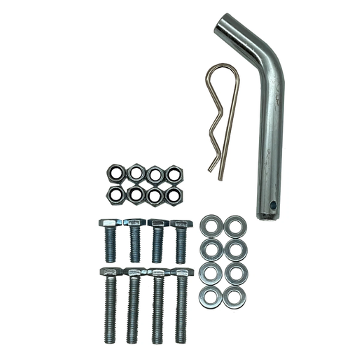 Trailer Hitch Kit with Receiver for Club Car Precedent Golf Cart 2004-up not fit carts with rear seats or DS models - KUDUPARTS