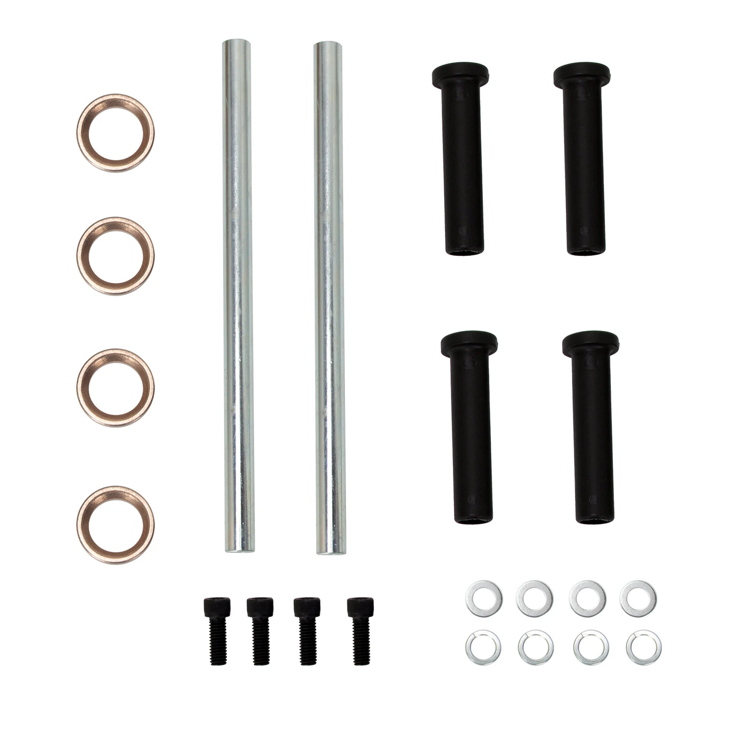 Two Front Lower A-Arm Bushing & Shaft Kit 7501093 for Polaris ATV Scrambler 500 1997-2012 2x4 4x4