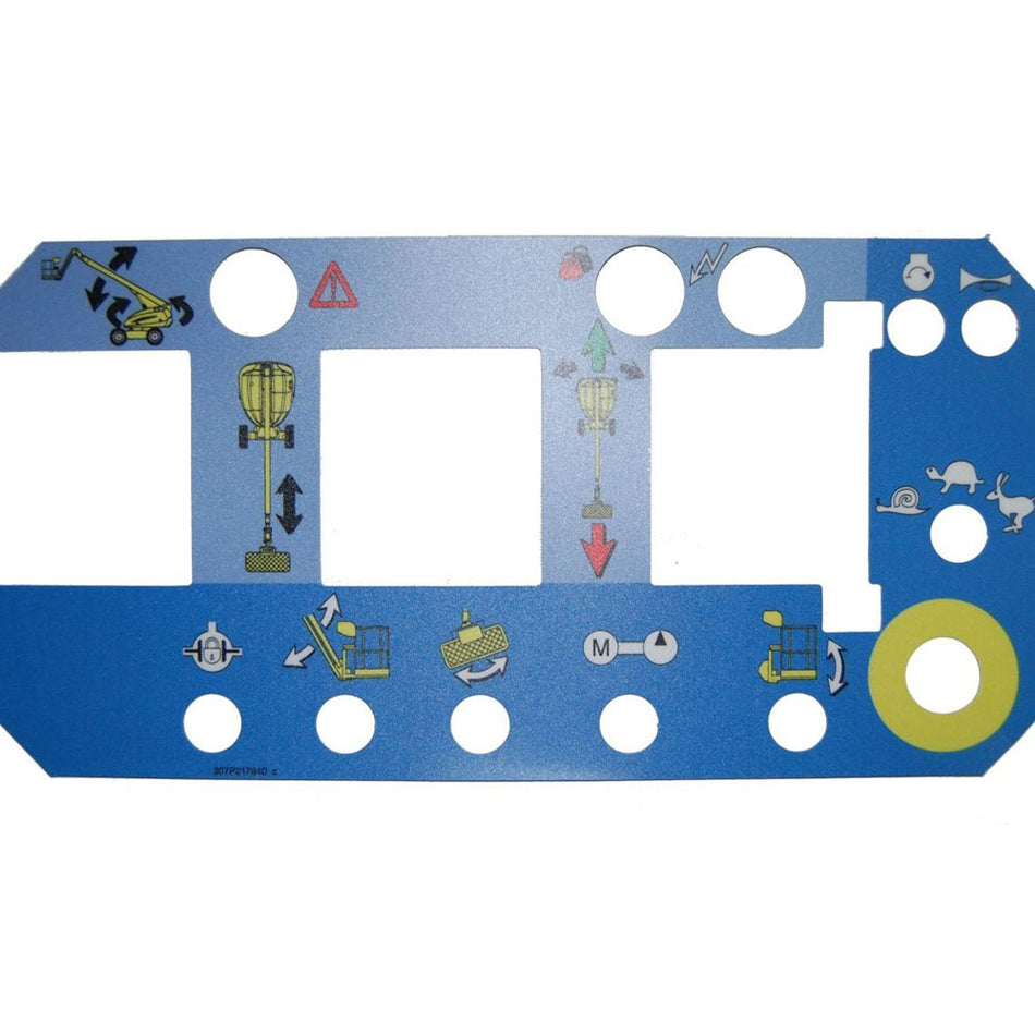 Upper Control Box Decal 307P204060 for Haulotte Boom Lift H14TX H16TPX H21TPX H23TPX H25TPX HB68J HB76J