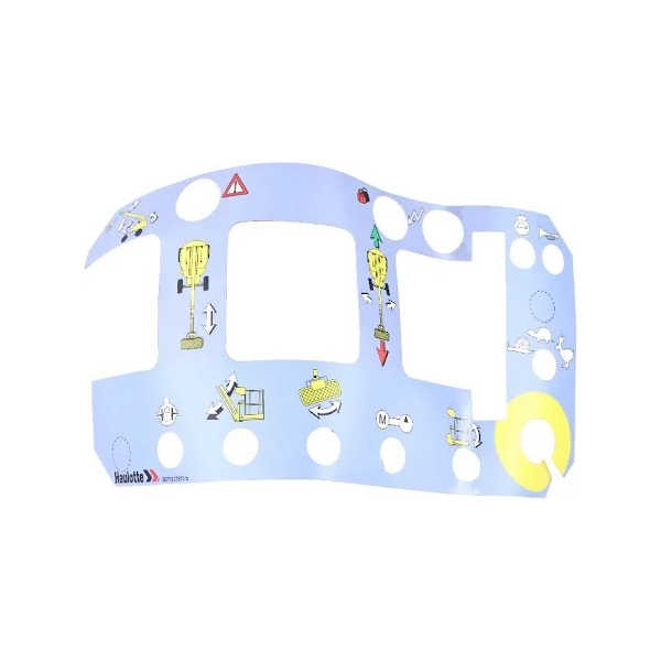 Upper Control Box Decal 307P204060 for Haulotte Boom Lift H14TX H16TPX H21TPX H23TPX H25TPX HB68J HB76J - KUDUPARTS