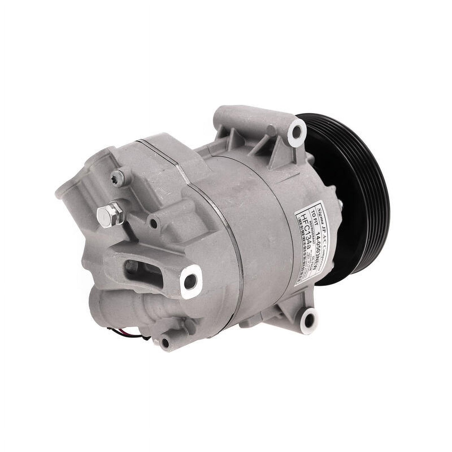 Compresor de aire acondicionado CVC de 12 V, paquete de 6, 126 mm, con embrague 68225206AB para Chrysler Pacifica (2017-2022) y Voyager (2020-2022)