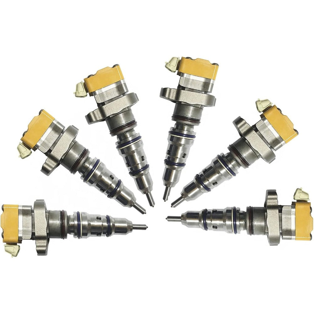 6 Pcs Fuel Injector 10R-0782 for Caterpillar CAT Engine 3126B 3126E - KUDUPARTS