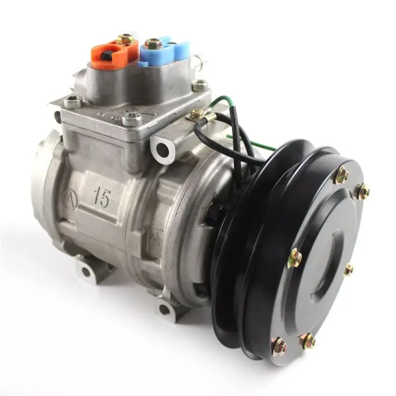 10PA15C A/C Compressor 14X-Z11-8580 for Komatsu PC200-6 PC210-6 PC220-6 PC230-6 PC240-6K PC250-6 PC600-6 PC650-6 PC750-6