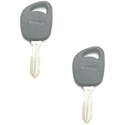 2pcs Ignition Key Fit John Deere L100 L120 D110 D170 Riding Mower GY20680 AM131946 140401 - KUDUPARTS