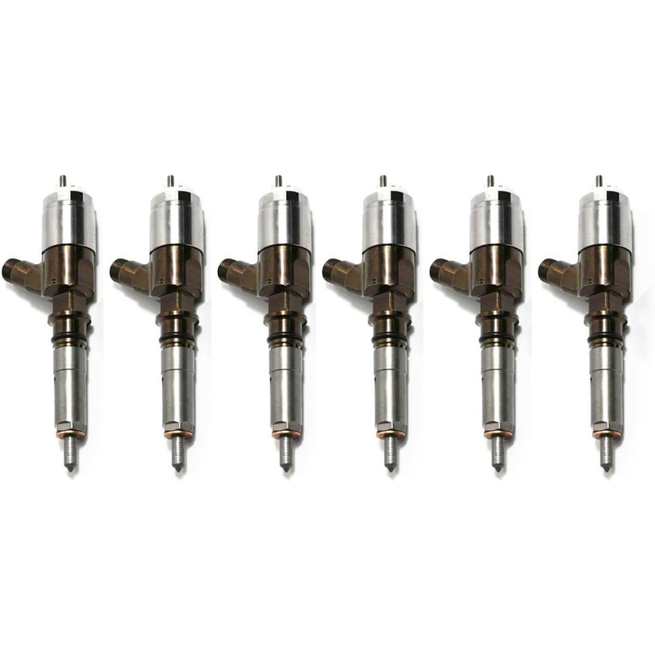 6 Pcs Fuel Injector 310-9067 for Caterpillar CAT Engine C6.6 Excavator E320D - KUDUPARTS