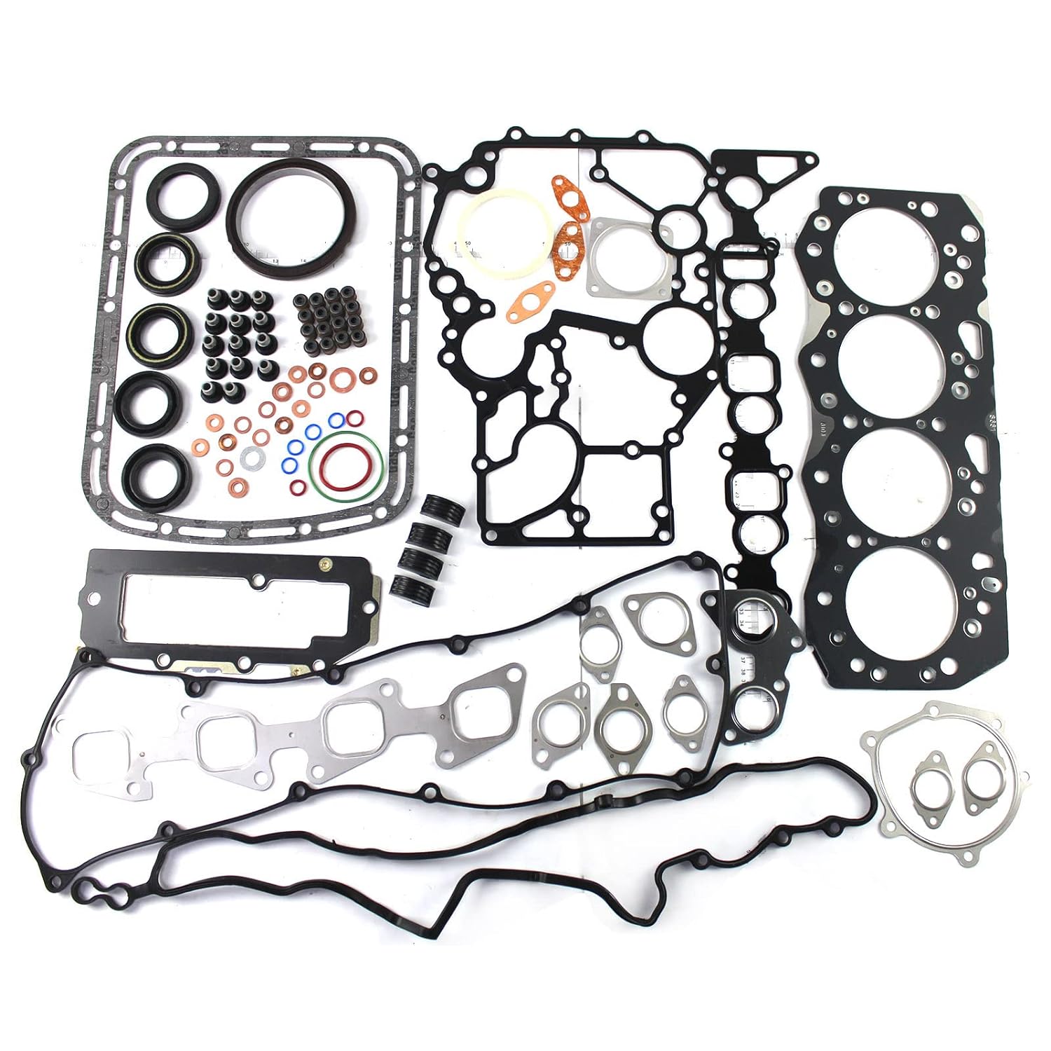 Overhaul Gasket Kit for Mitsubishi Engine K4F K4F-E1 K4F-DI Loader WS200 WS210 WS310 WS410 WS704 WS706 - KUDUPARTS