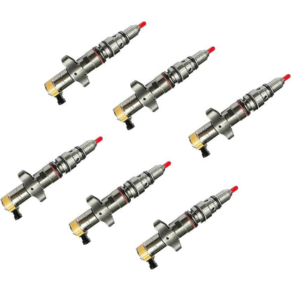 6 Pcs Fuel Injector 10R-7221 for Caterpillar CAT Engine C9 - KUDUPARTS