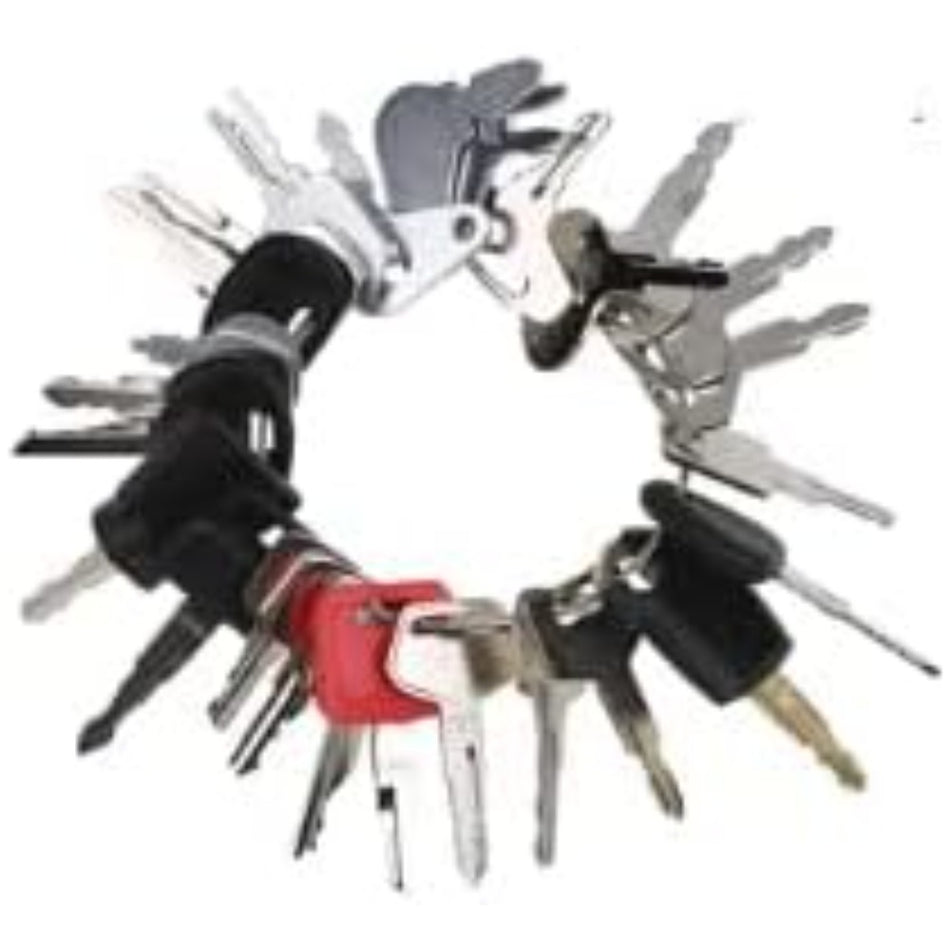 27 Pcs Ignition Key for Komatsu CASE Caterpillar CAT JCB Volvo Heavy Construction Equipment