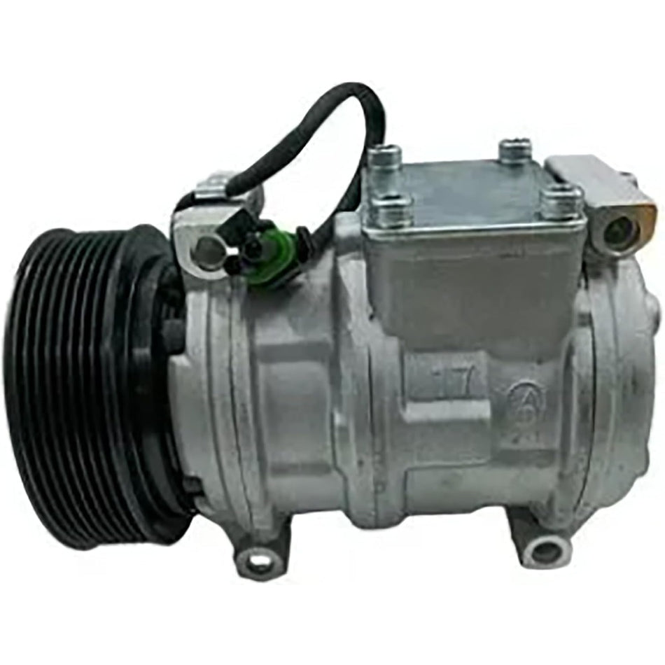 10PA17C A/C Compressor AT211063 for Hitachi Wheel Loader LX230-5 - KUDUPARTS