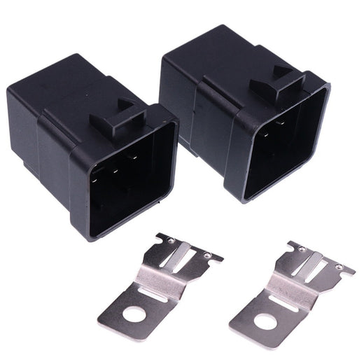 12V 50A Relay for John Deere Hella 4RD 931 410, 4RD 931 410-08 007794301 Pack 2 - KUDUPARTS