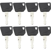 10 Pcs Ignition Keys 14607 for JCB Bobcat Bomag Caterpillar Dynapac Ford Gehl Hamm Hang Moxy New Holland Rayco Skytrak Terex - KUDUPARTS