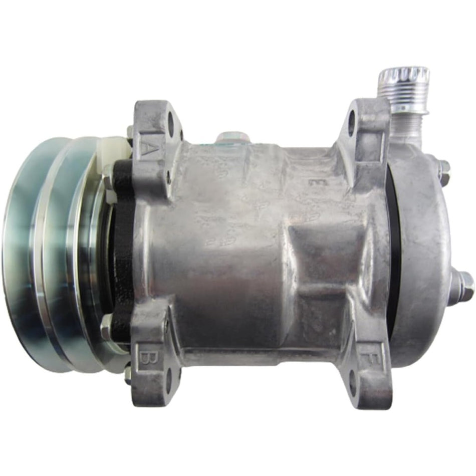 12V SD5H11 A/C Compressor 87362509 for New Holland Tractor T2420 TC45DA T2310 TC40DA T2320 BOOMER 3040 - KUDUPARTS