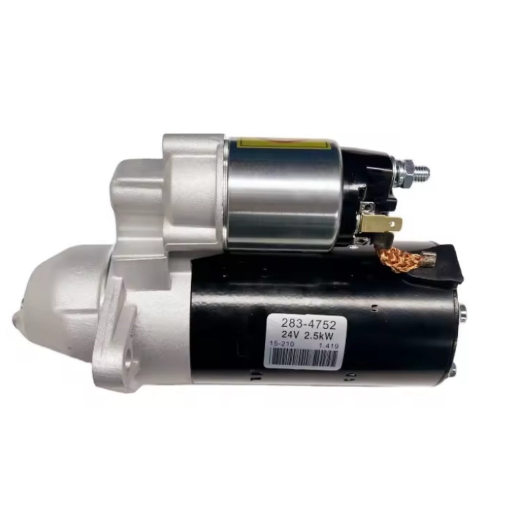 24V 9 Teeth Starter Motor 283-4752 for Caterpillar CAT Engine 3024C C2.2 - KUDUPARTS