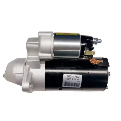 24V 9 Teeth Starter Motor 283-4752 for Caterpillar CAT Engine 3024C C2.2 - KUDUPARTS
