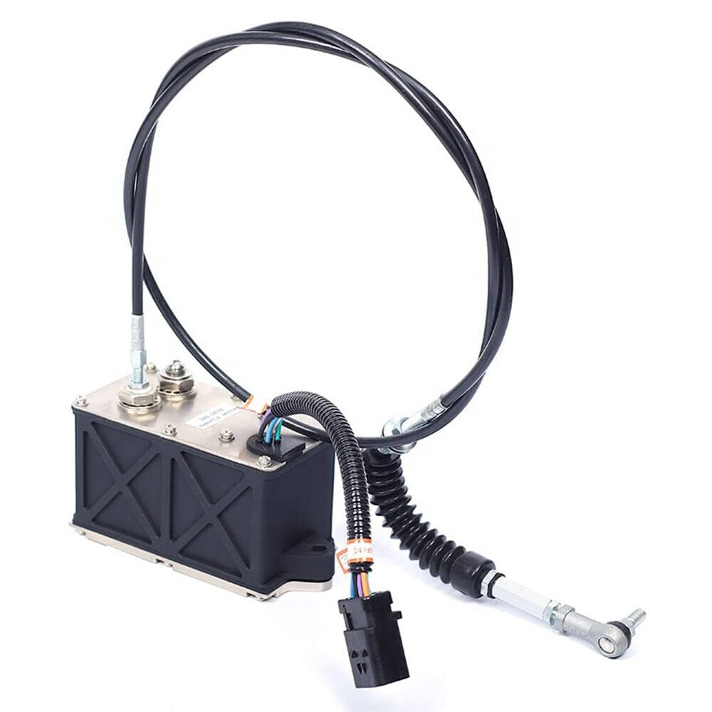 Throttle Motor Governor Assembly with Double Cables 7 Pins 309-5954 227-5212 for Caterpillar CAT Excavator 320C 320D - KUDUPARTS