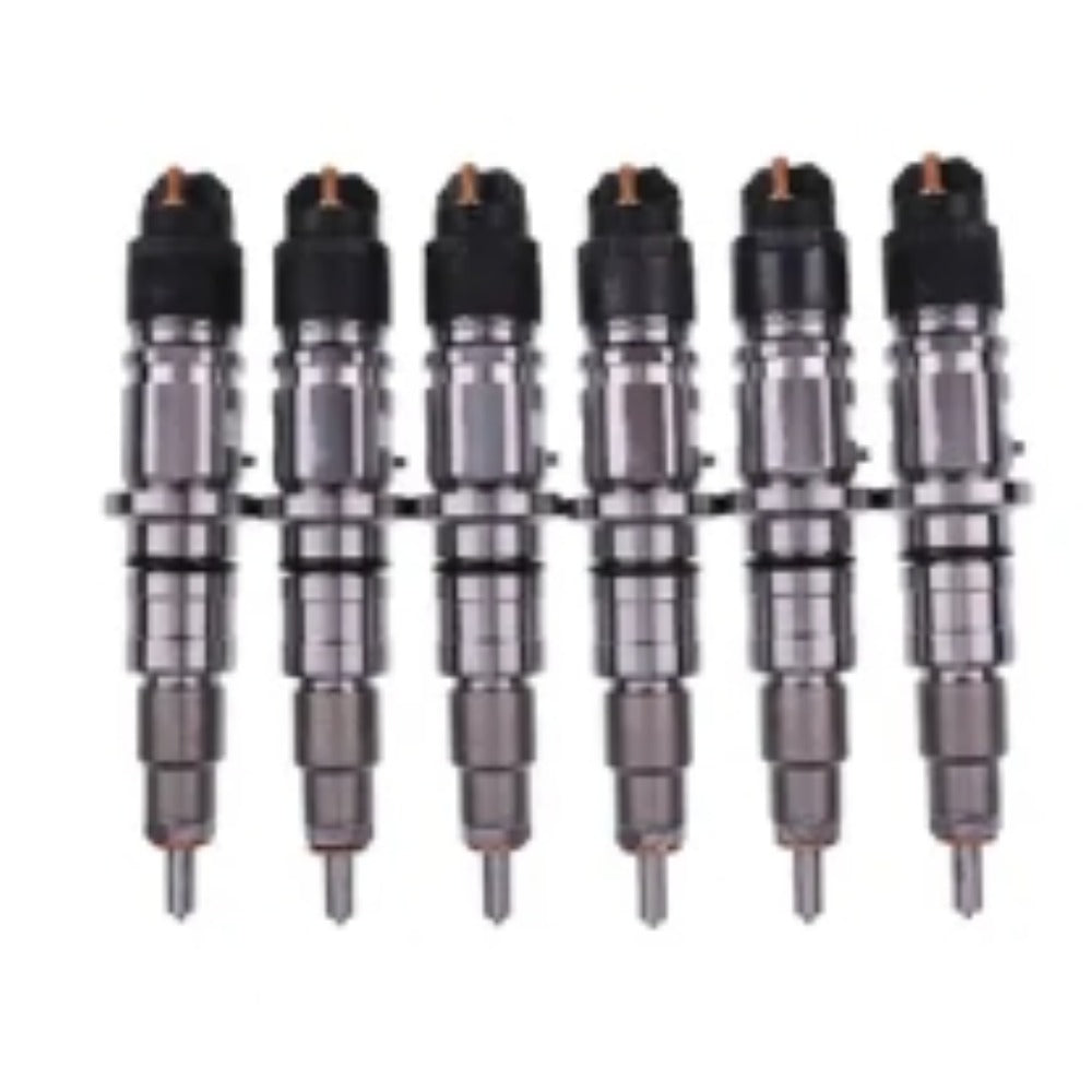 6 PCS Fuel Injector 2854608 0445120057 for CASE New Holland IVECO Engine F4HE9687 Tractor Maxxum 115 125 140 T6030 T6050 T6080 T6090 - KUDUPARTS