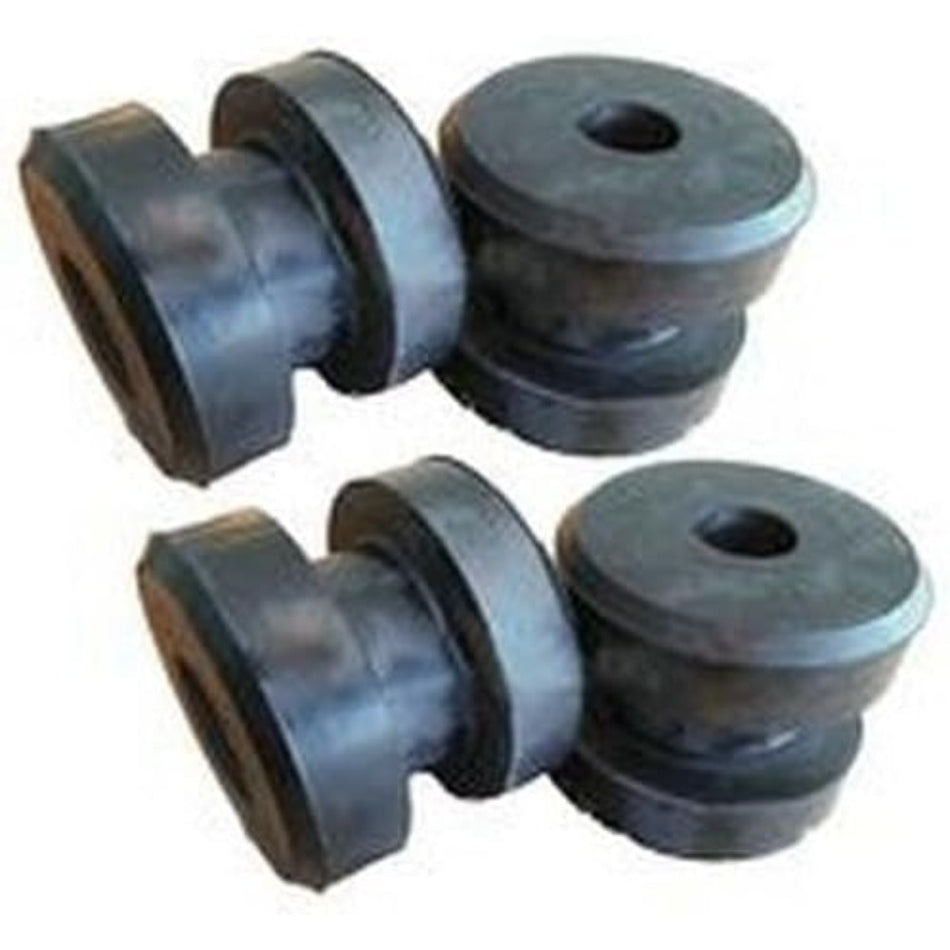 4 Pcs Front Engine Mounting Rubber Cushion 418-01-11111 for Komatsu Excavator Loader WA120-3 WA150-3 WA180-3 - KUDUPARTS