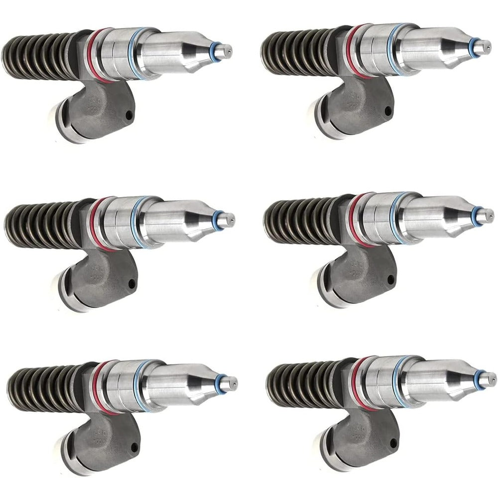 6 Pcs Fuel Injector 254-4183 for Caterpillar CAT Engine C13 C15 C18 - KUDUPARTS