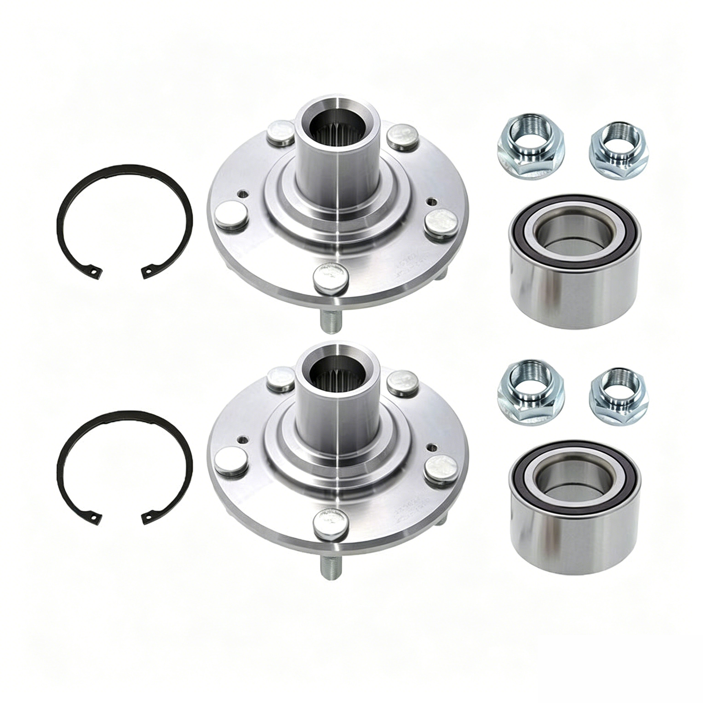 2 Sets Front Wheel hub and Bearing Driver LSSPK627 LS7469 for Honda Civic 2006-2011
