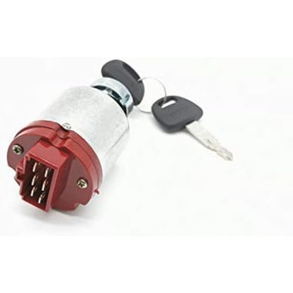 Ignition Switch W/ 2 Keys 4477373 AT154992 4250350 Fit For Hitachi EX-1 EX-2 EX-3 EX-5 EX-6 Compatible with John Deere 75C 80C 2054 450DLC - KUDUPARTS