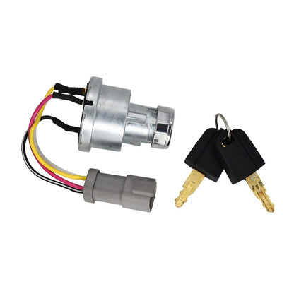Ignition Switch 142-8858 With 2 Keys for Caterpillar CAT Loader 906 257B 267B 268B 420D - KUDUPARTS