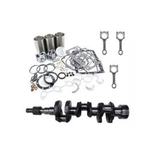 Kit de reconstrucción de revisión estándar, cigüeñal y biela para motor Kubota D722