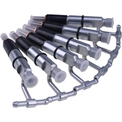 6 PCS Fuel Injector 128-3293 for Caterpillar CAT Engine 3046 Excavator 315 315B Tractor D5G Loader 939C - KUDUPARTS