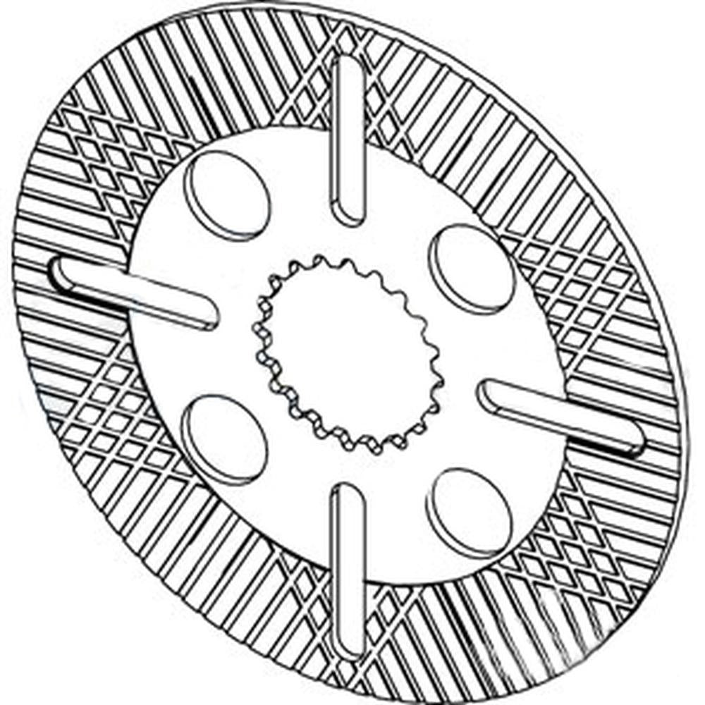 Disque de frein gauche AT339543 pour chargeuse John Deere 315, 325, 210, 310, 315, 325, 410 et 410KTC