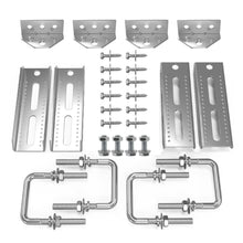 4 Pack 8" Galvanized Swivel Top Bunk Bracket Kit for 3x3 Boat Trailer Support