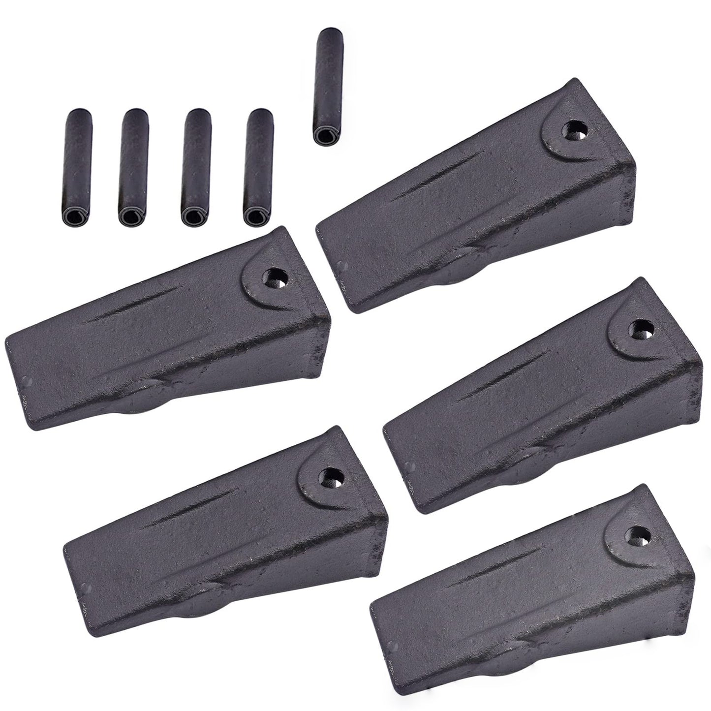 Lot de 5 dents de godet X156L avec goupille cylindrique 156LPN pour mini-pelles et chargeuses compactes 156 TX156 6716001 1914210182