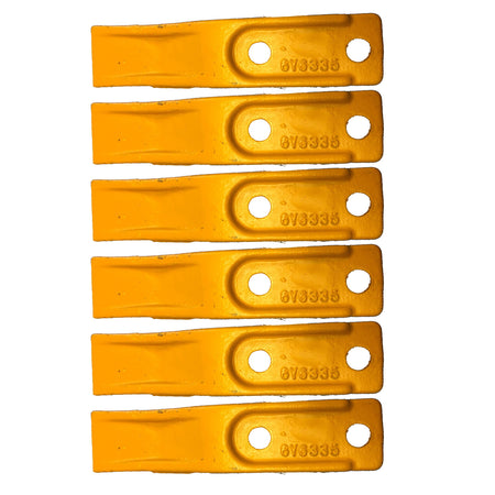 6 PCS Tooth-UNI 135-8203 6Y-6335 for Caterpillar CAT 414E 416B 416C 416D 416E 416F 420D 428E 428F 430D 430E 430F 432D - KUDUPARTS