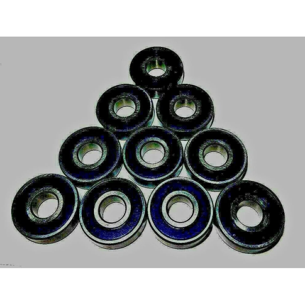 10 Pieces 12x32x10mm C3 Rubber Seal Ball Bearing 6201-2RS - KUDUPARTS