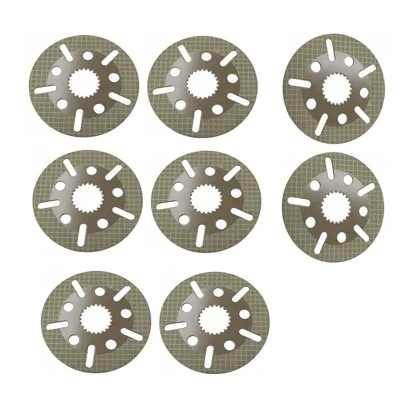 8 plaques de friction 133-7234 pour chargeuse Caterpillar CAT 416B 416C 426B 438C