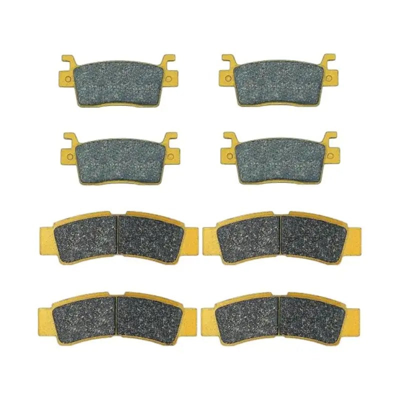 Front & Rear Ceramic Brake Pad Set 43082-0196 43082-0197 for Kawasaki KRX 1000 2020-2025 KRX4 1000 2024-2025 - KUDUPARTS